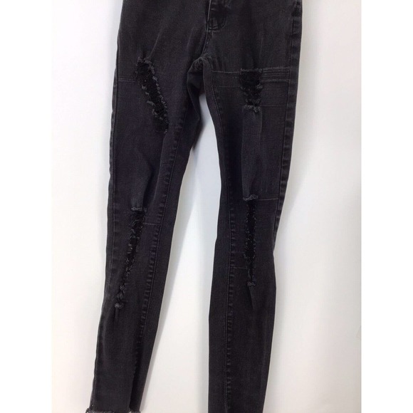 Vince Blue Jean Distressed Women’s Size 1 Black - Picture 10 of 12